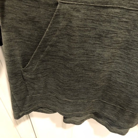 Spyder Activewear Mens Green Marled Knit Pullover Hoodie L/S Stretch - Picture 5 of 6